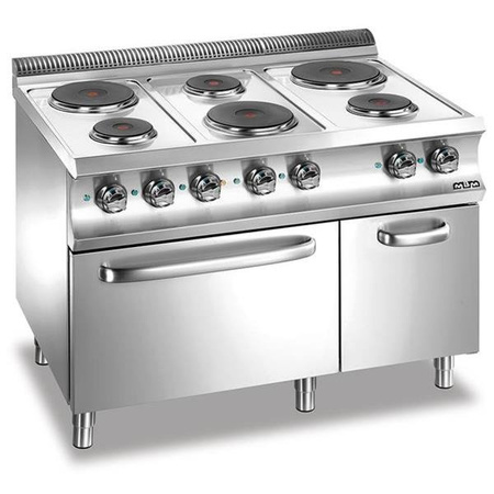 KUCHNIE ELEKTRYCZNE 6-PŁYTOWE Z PIEKARNIKIEM ELEKTRYCZNYM GN 2/1 E6FA77Q E6FA77Q MBM