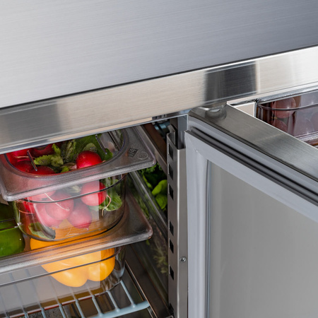 Stół chłodniczy 2 drzwiowy, agregat po prawej stronie, Frost, GN 1/1, V 187 l STALGAST 835026