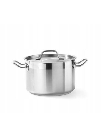 Garnek średni z pokrywką Profi Line, poj.4 l, fi.200x(H)130 mm HENDI 831205