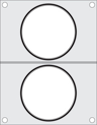 Matryca do zgrzewarki Hendi na dwa pojemniki do zupy fi 115 mm HENDI 805633