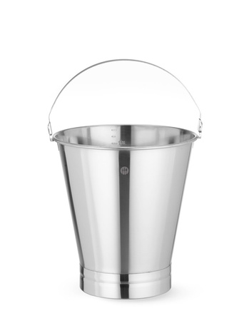 Wiadro z pierścieniem ze stali nierdzwnej i podziałką 10l HENDI 516683