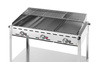 Grill gazowy Green Fire Profi Line 3-palnikowy - patelnia żeliwna i 2 ru HENDI 149591