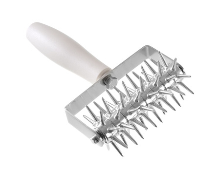 Rolka do ciasta dziurkująca z wałkiem ze stali nierdzewnej 120 mm HENDI 515143