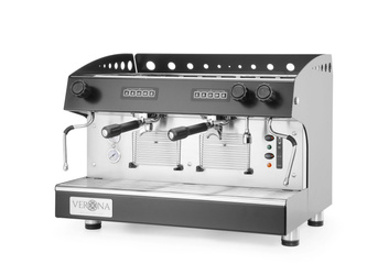 Ekspres do kawy JULIA, 2-grupowy, automatyczny, czarny HENDI 207581