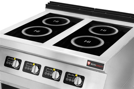 Kuchnia indukcyjna | 4-palnikowa | 12 kW | 400V | podstawa otwarta | linia 700 | RQ.PLS.7IND020