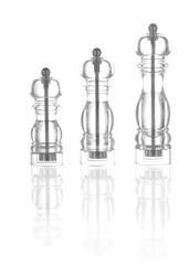 Młynek do soli z tworzywa Toscana 18 cm, przezroczysty HENDI 469354