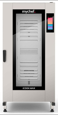 Piec konwekcyjno-parowy elektryczny | z wózkiem | automatyczny system myjący | 20xGN1/1 | 34,7 kW | 400 V | Mychef iCook MAX 201E TSC | System TSC- najwyższa stabilność temperatury