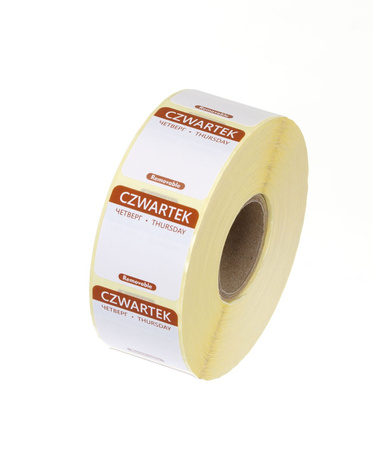 Naklejki Food Safety, wielorazowe - czwartek HENDI 850107