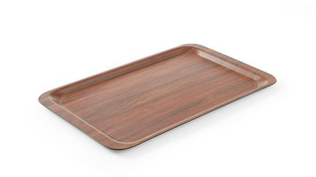 Taca antypoślizgowa, orzech - 370 x 530 mm HENDI 507117