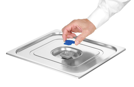 Pokrywka do pojemników GN z kolorowymi klipsami GN 2/3 - 354x325 HENDI 805213