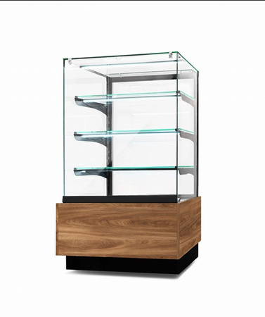 Witryna cukiernicza chłodnicza Dolce Visione Premium 700 | podświetlany cokół | 700x670x1300 mm