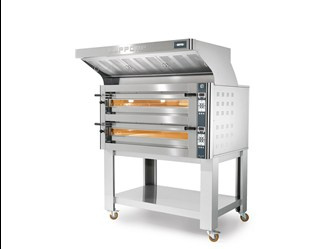 Piec do pizzy elektryczny Cuppone Donatello | dwukomorowy | panel cyfrowy | 9+9x36 | DN935/2 D