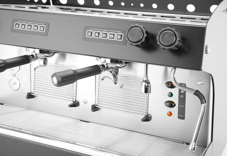 Ekspres do kawy JULIA, 2-grupowy, automatyczny, czarny HENDI 207581