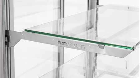 Witryna cukiernicza chłodnicza Dolce Visione Premium 700 | wnętrze ze stali nierdzewnej | 700x670x1300 mm