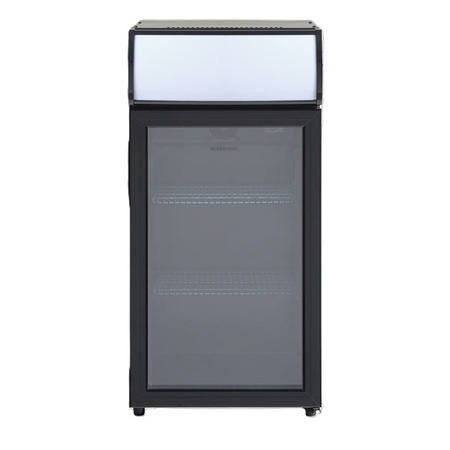 Szafa chłodnicza przeszklona SC81BE | czarna | LED | 60l