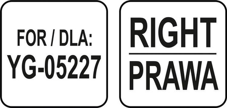 PROWADNICA PRAWA ZAPASOWA DO PÓŁKI | YG-05426