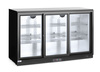Lodówka barowa z potrójnymi drzwiami suwanymi, Arktic, 308 l, czarna HENDI 235836