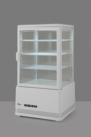 Witryna chłodnicza nastawna, 68 litrów, biała