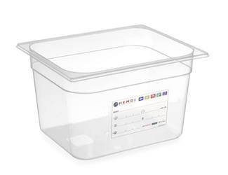 Pojemnik GN HACCP z polipropylenu 1/2 100 - bez pokrywki HENDI 880173