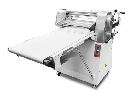 Wałkowarka piekarnicza do ciasta RQSM-650 | kruchego | francuskiego | taśma 630 mm | 3410x990x1070 mm