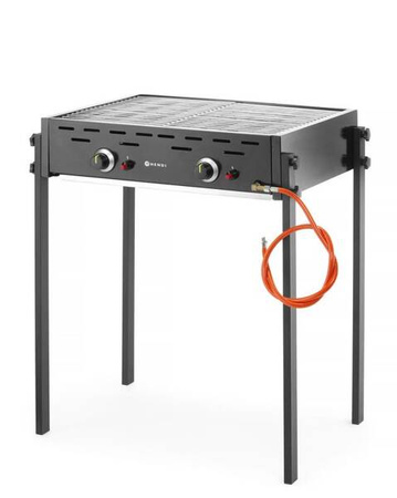 Grill gazowy Roast-Master Pro Black czarny HENDI 148822