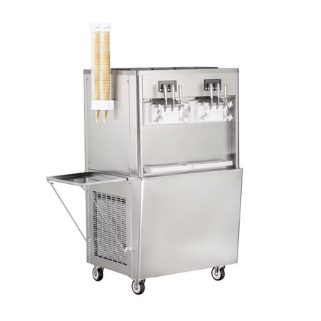 Maszyna do lodów włoskich RQMG22B | 4 smaki + 2 x mix | automat do lodów | nocne chłodzenie | pompa napowietrzająca | 4 x 7 l