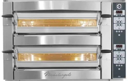Piec do pizzy elektryczny Cuppone Michelangelo | dwukomorowy | panel cyfrowy | 6+6x36 | ML635L/2 CD