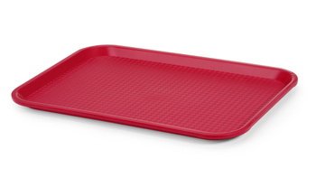 Taca z polipropylenu - FAST FOOD 305x415 mm czerwona | HENDI 878910