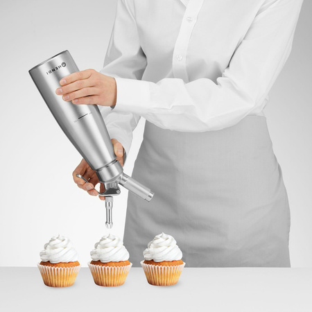 Syfon do bitej śmietany Profi Line ze stali nierdzewnej, 1l HENDI 588024