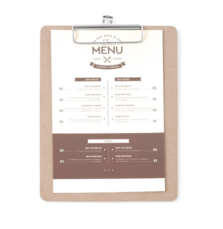 Podkładka pod kartę menu 185x245 mm HENDI 664162