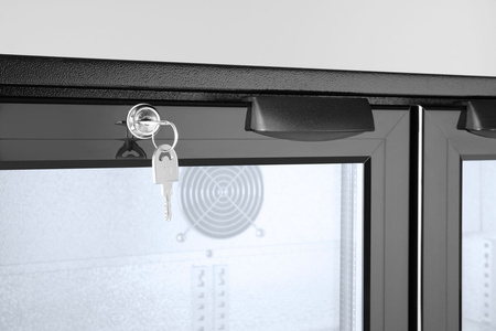 Lodówka barowa 2-drzwiowa, Arktic, 180L, czarny, 220-240V/160W HENDI 235829