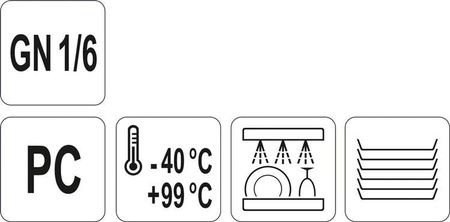 POKRYWKA GN 1/6 PC | YG-00438