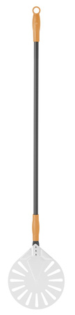 Łopata do pizzy aluminiowa, okrągła, perforowana 230x1200 mm HENDI 617168