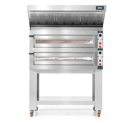 Piec do pizzy elektryczny Cuppone Tiepolo | dwukomorowy | 6+6x36 | TP635L/2CM