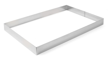 Rant piekarniczo-cukierniczy prostokątny o grubości 1,5 mm, wysokoś HENDI 512418