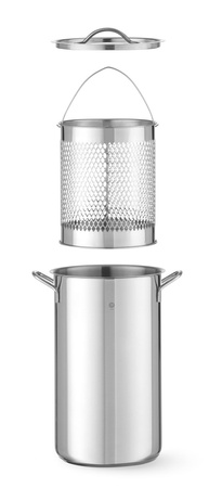 Garnek do szparagów XL - średnica 16cm x 28 cm (h) HENDI 833100