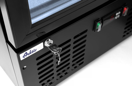 Lodówka barowa 1-drzwiowa, Arktic, 300 l, czarna, 220–240V/195W HENDI 233924