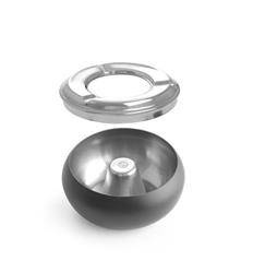 Popielnica czarna 100 mm HENDI 440230