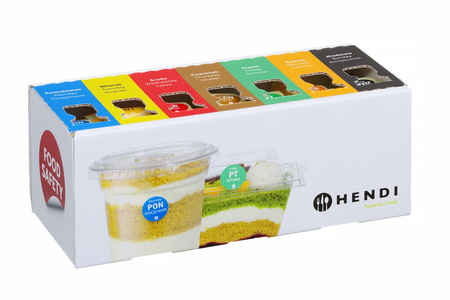 Zestaw etykiet jednorazowych Food Safety na każdy dzień tygodnia z podajnikiem, HENDI, 240x80x(H)100mm | 850299