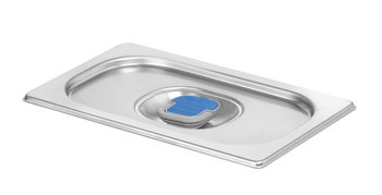 Pokrywka do pojemników GN z kolorowymi klipsami GN 1/4 - 265x162 HENDI 805244