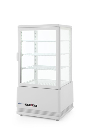 Witryna chłodnicza nastawna, 68 litrów, biała