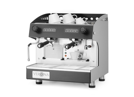 Ekspres do kawy JULIA Compact, 2-grupowy, automatyczny, czarny HENDI 207499