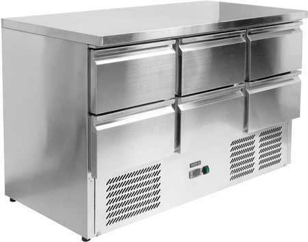 STÓŁ CHŁODNICZY 368L Z 6 SZUFLADAMI | YG-05281