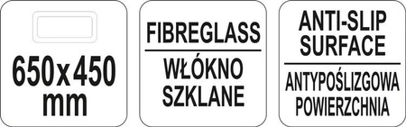 TACA KELNERSKA ANTYPOŚLIZGOWA PROSTOKĄTNA 650x450
 | YG-02078