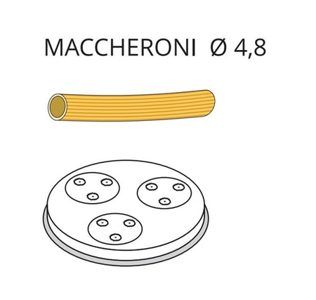 Matryca formująca do maszynki do makaronu PF15E i MPF1.5N MACCHERONI - ø 4,8 mm