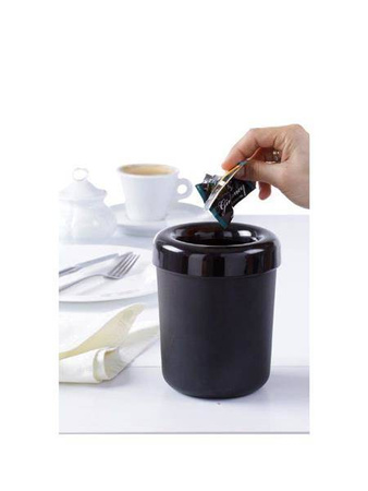 Śmietniczka stołowa/Pojemnik na sztućce - czarny HENDI 421574