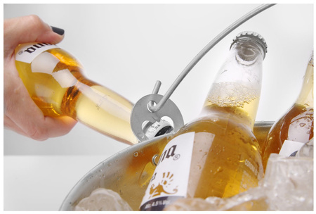 Wiaderko do piwa z bocznym otwieraczem do butelek HENDI 516751