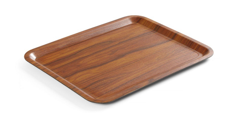 Taca antypoślizgowa, orzech - 360 x 460 mm HENDI 507025