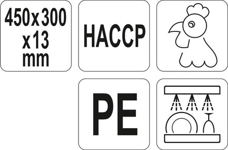 DESKA DO KROJENIA 450x300x13 ŻÓŁTA
 | YG-02172