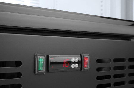 Lodówka barowa 1-drzwiowa, Arktic, 300 l, czarna, 220–240V/195W HENDI 233924